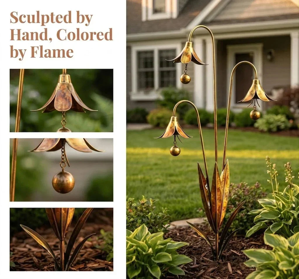 WhisperLily – Estaca con campana de jardín