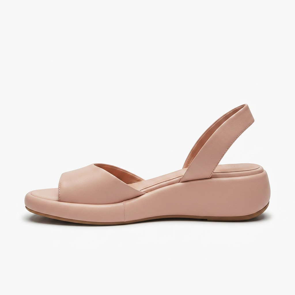 BandForm • Plateau-Sandale mit breitem Riemen