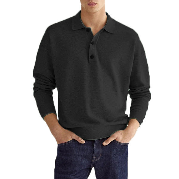 Men's Long-Sleeve Field Polo Shirt | ALEVITA