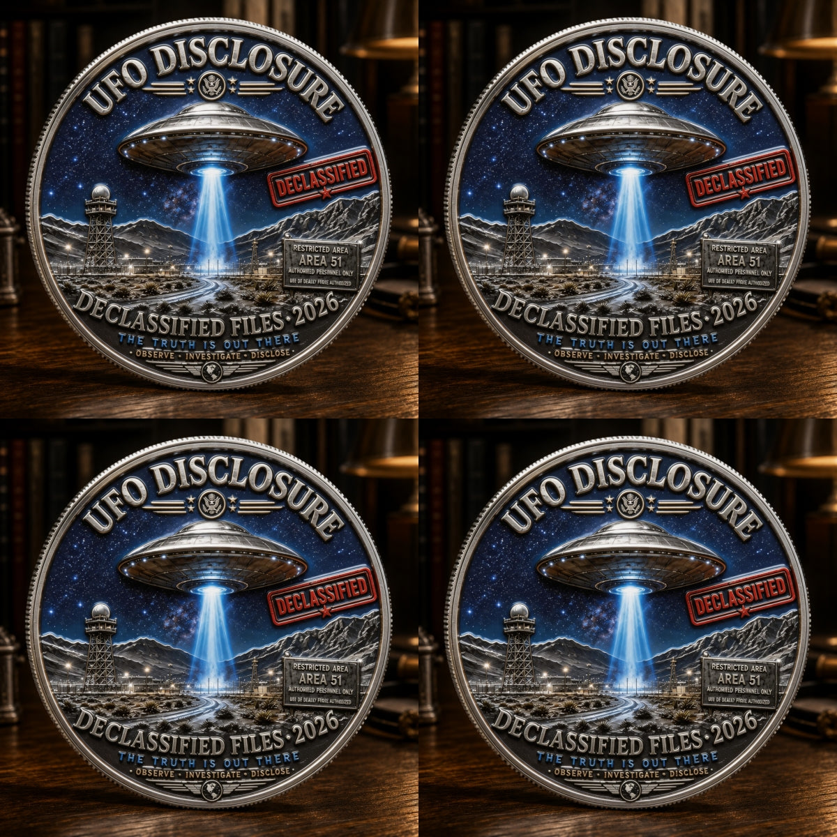 CosmicTruth - Moneda conmemorativa de la revelación OVNI 2026