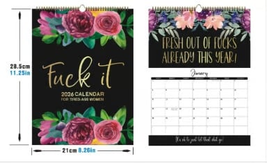 ZeroFucks – Kalender 2026 voller Attitüde