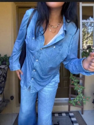 Denim Drift - Pijama suave Cloud