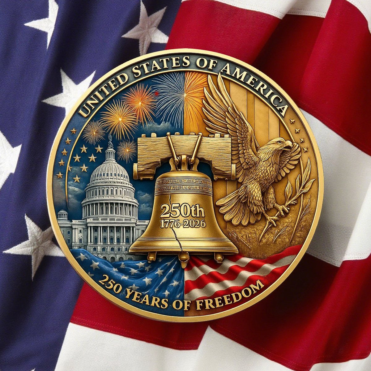 UnityCoin – Gedenkmedaille „America 250“