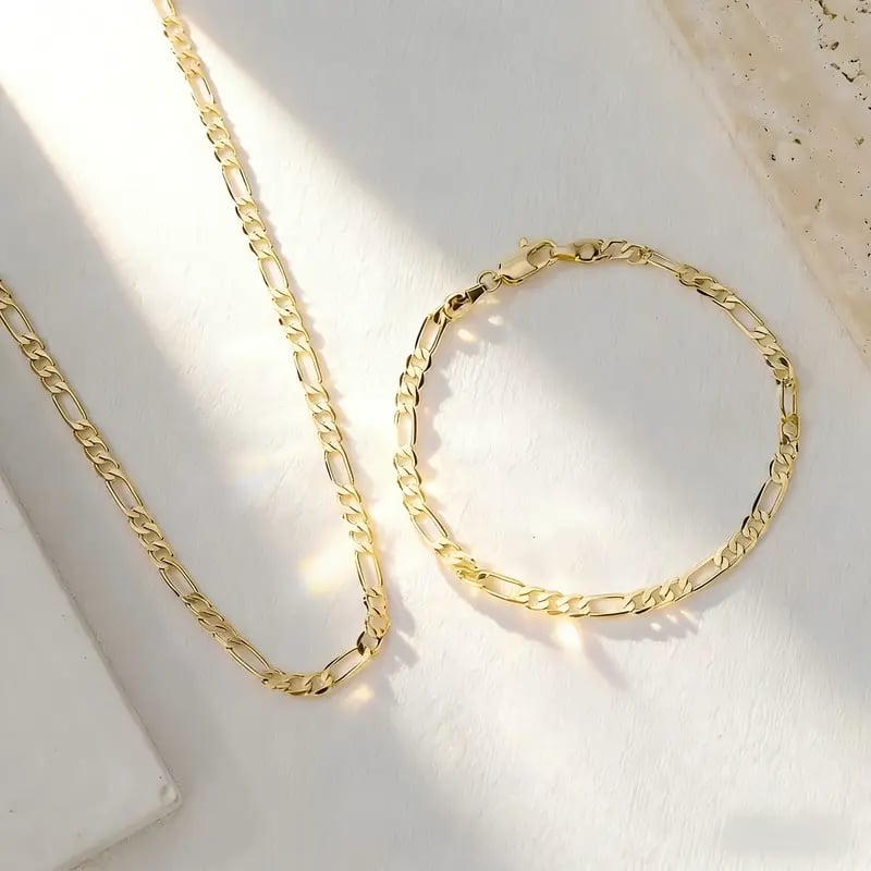 Veloura | Juego de joyería de 2 piezas en oro de 18K