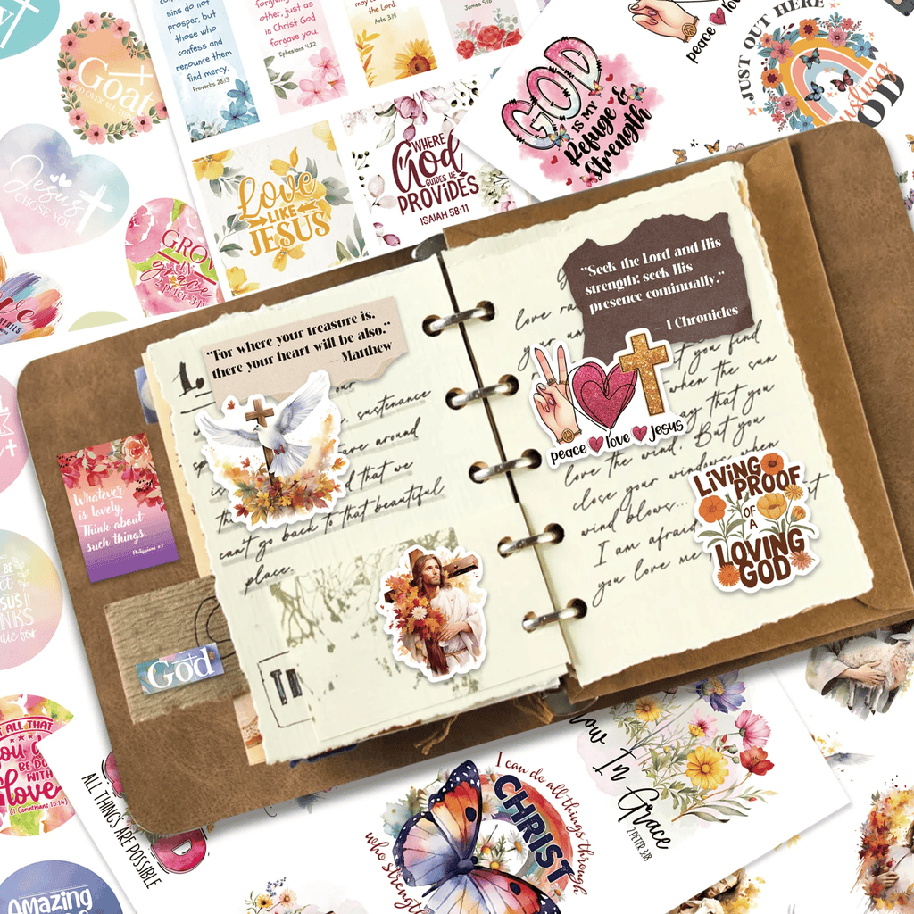 FaithGlow – Inspirierendes Bibel-Aufkleber-Set