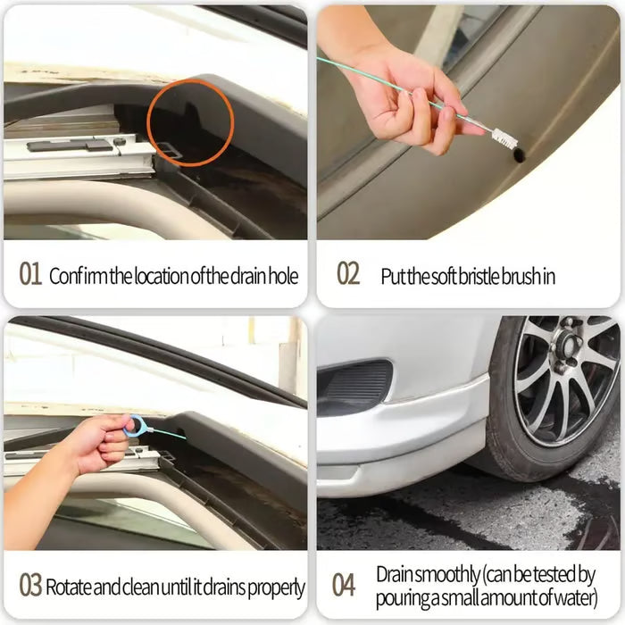 DrainFixPro – Desatascador de drenajes de techo corredizo de automóviles