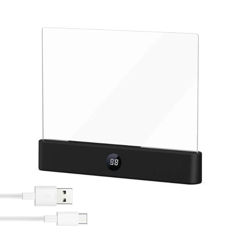 NightLume – Lámpara de Lectura LED Recargable Transparente