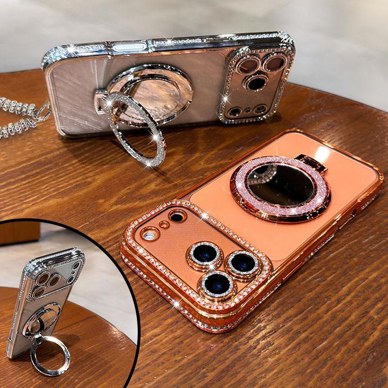 FlashFemme - Luxuriöses Spiegel-Glitzer-Case