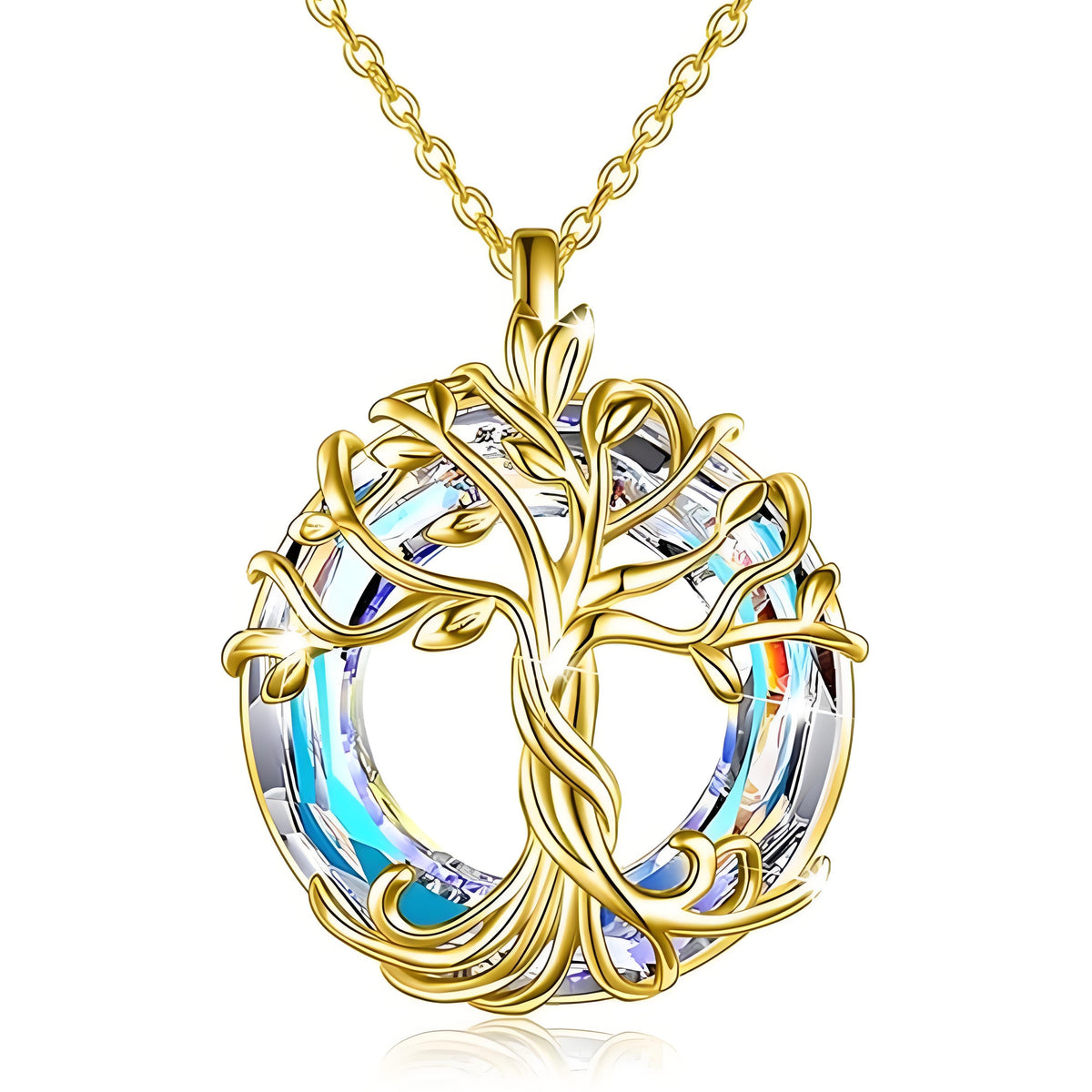 CelestiaTree - Elegante collar de cristal para el Día de la Madre