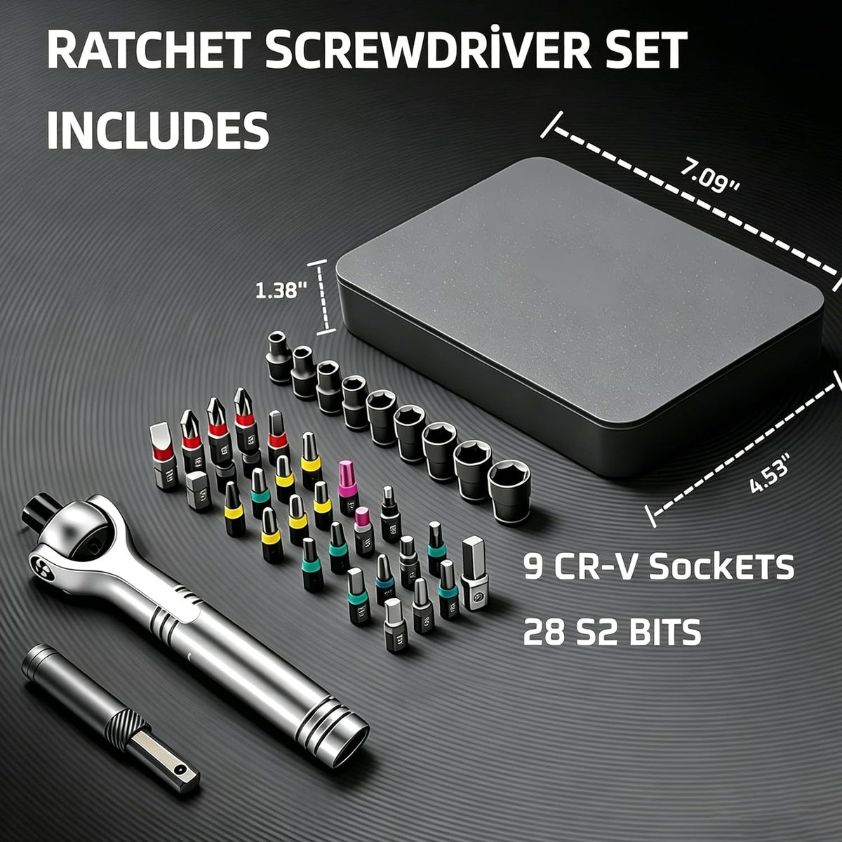 MagnaFix – Präzisions-Magnet-Ratschenschraubendreher-Set