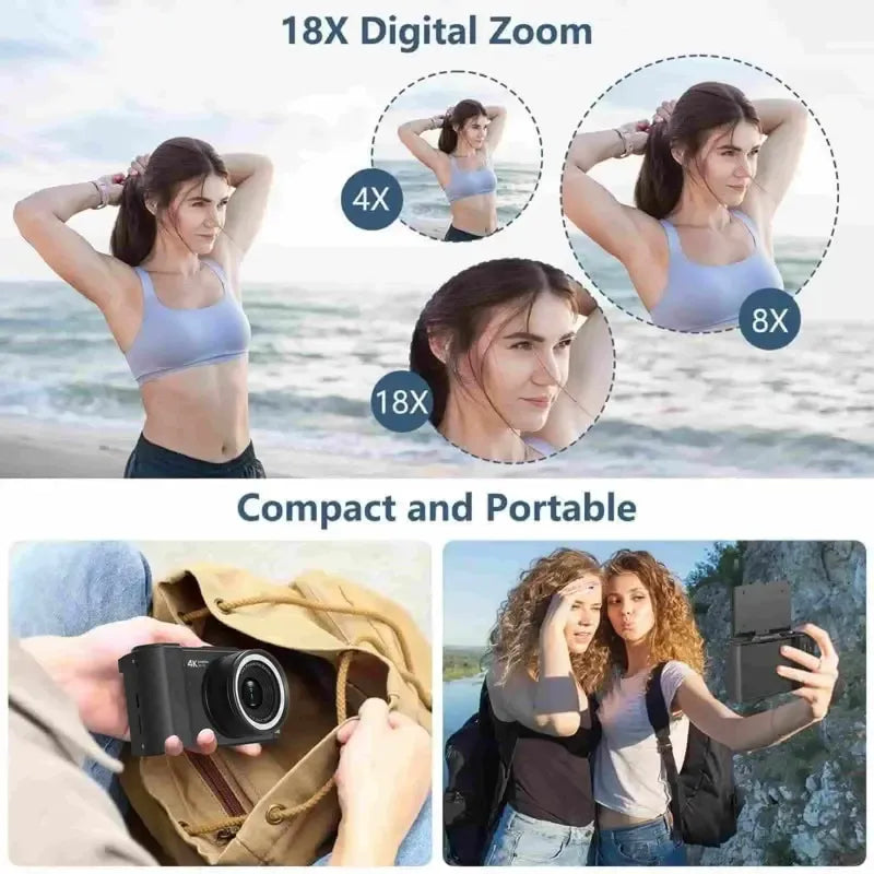 SnapMaster – Cámara Digital 4K de Alta Resolución