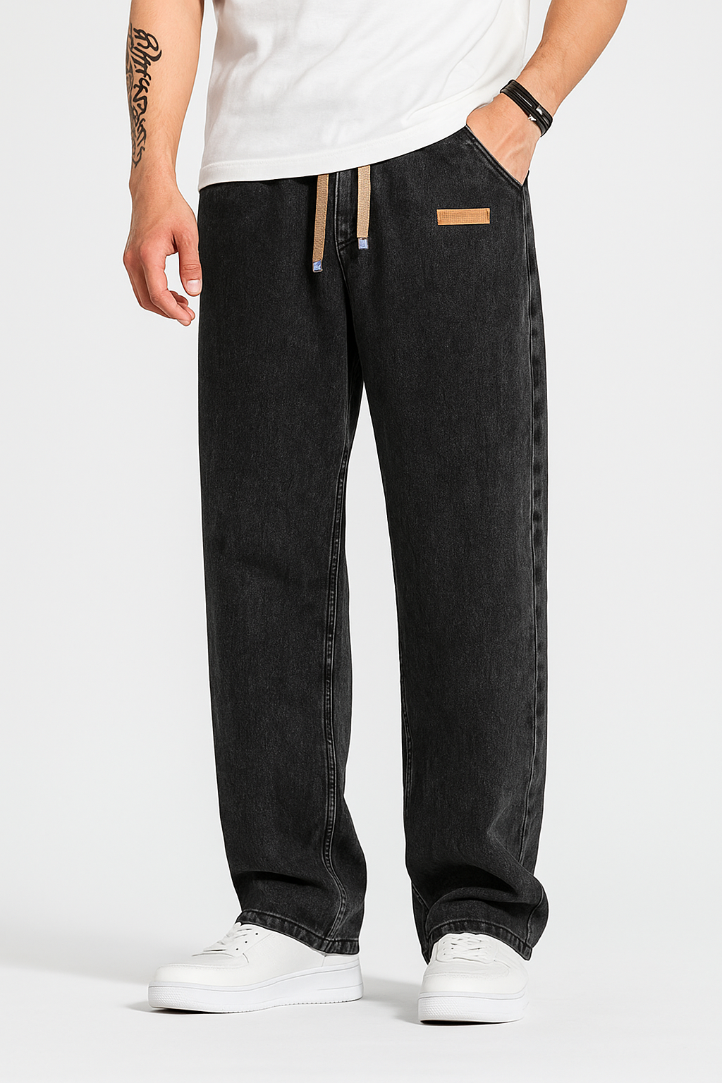 FlexCore – Moderne Denim-Hose mit Tunnelzug