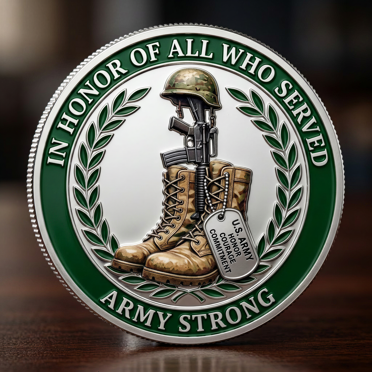 FreedomHonor – Moneda de colección tributo al ejército de EE. UU.