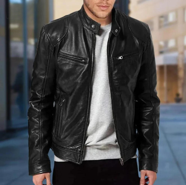 Herrenlederjacke Trenton | ALEVITA
