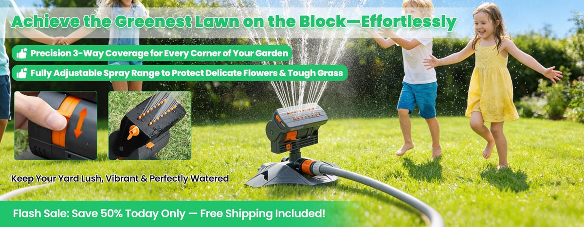 AquaSweep: Aspersor oscilante ajustable