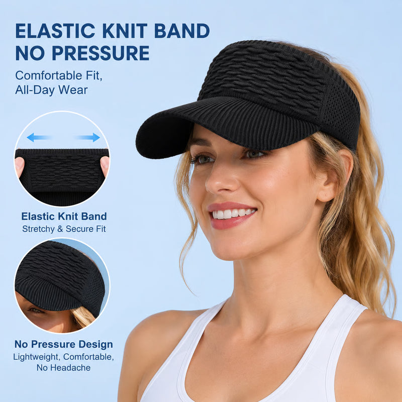 BreezeShade – Gorra abierta de protección solar para mujer