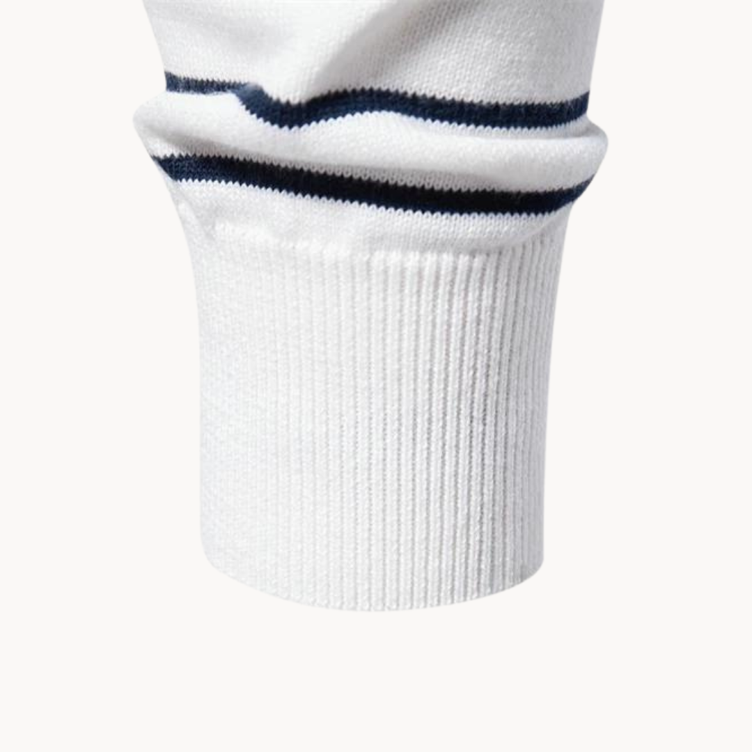 Gestreifter Baumwollpullover im Atlantic-Stil | ALEVITA