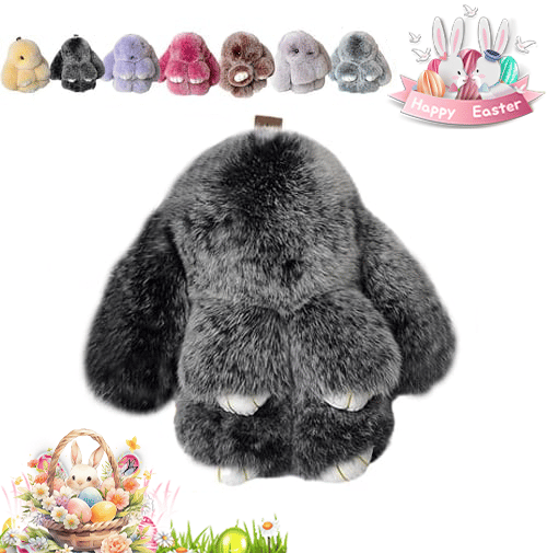 HopCharm – Llavero de peluche con conejito adorable
