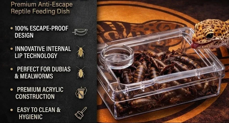 TerraLock – Premium-Ausbruchschutz-Futternapf für Reptilien