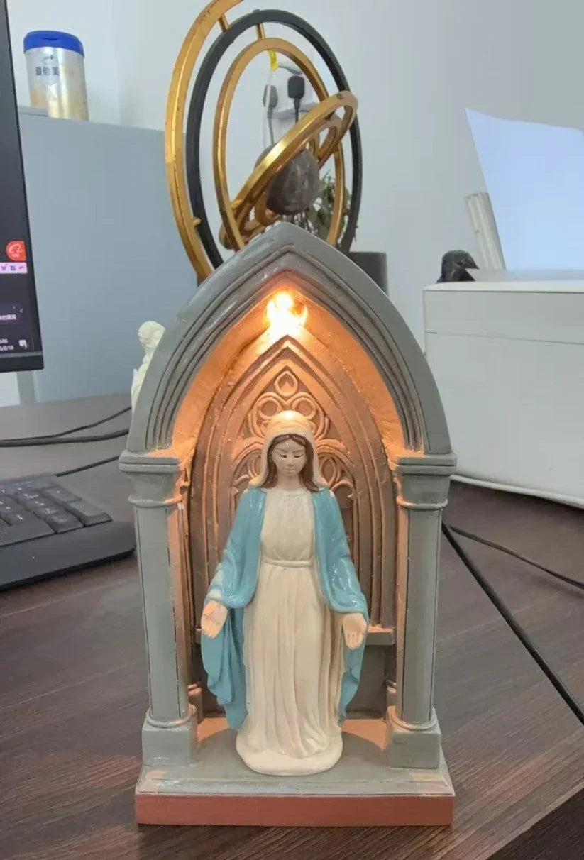 Resplandor Celestial - Lámpara Devocional LED de la Virgen María