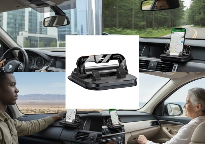 FlexDrive – Soporte plegable de silicona para teléfono