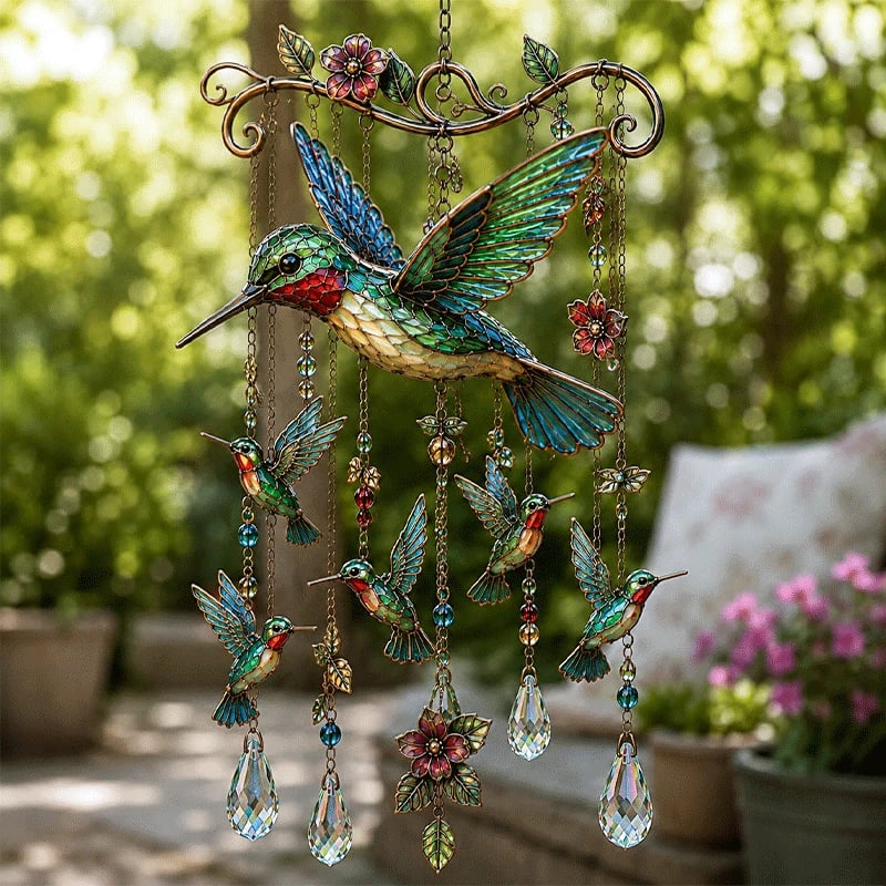 HumiGrace – Elegante carrillón de viento de colibrí