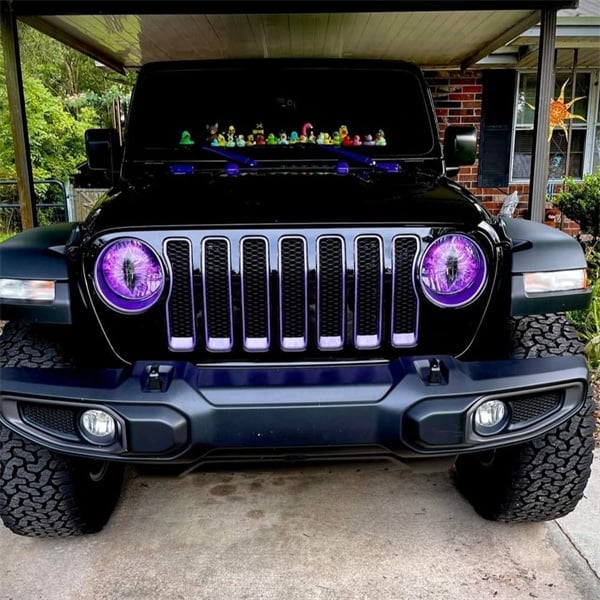 DriveCore – Calcomanías para faros delanteros Monster Eye