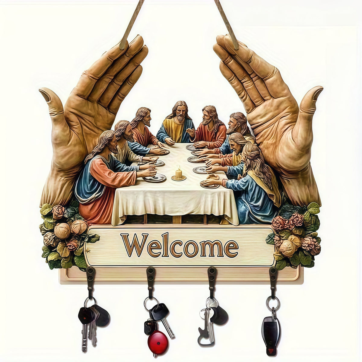 FaithFrame – Llavero con Jesús y los Discípulos