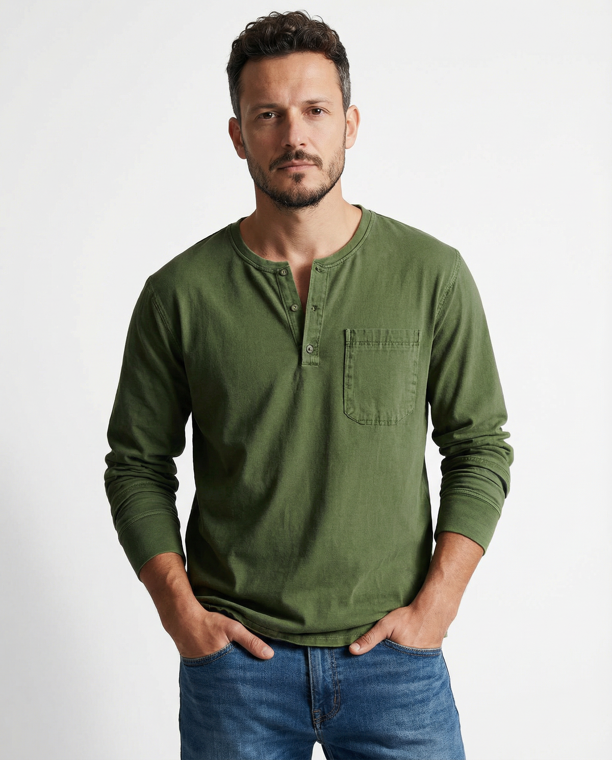 Theodore | Klassisches Vintage-Langarmshirt