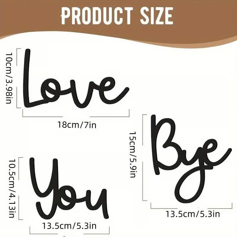 SweetEntry – Decoración de pared para recibidor "Family Love You Bye"