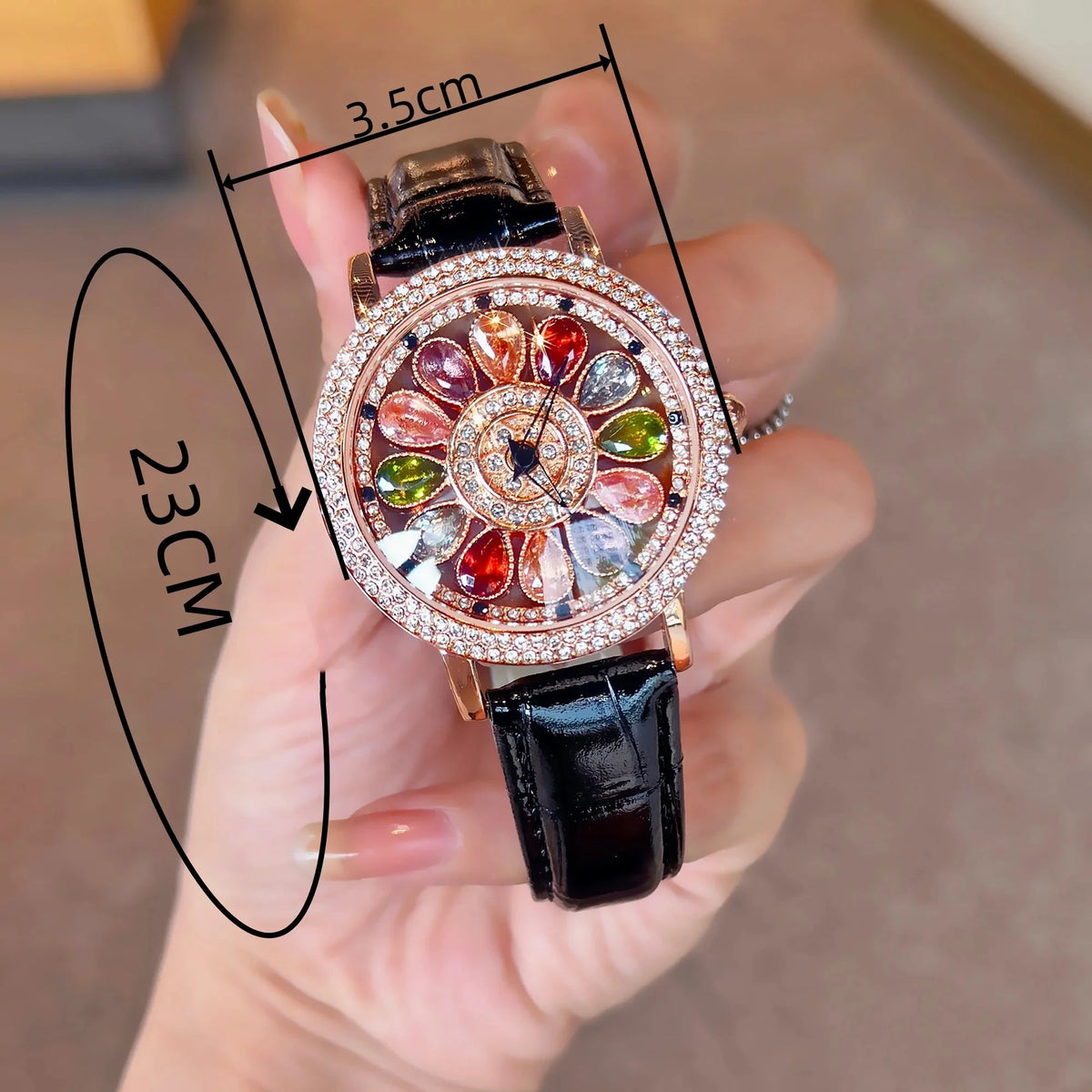 Blush Allure - Reloj de cuarzo Red Sunburst