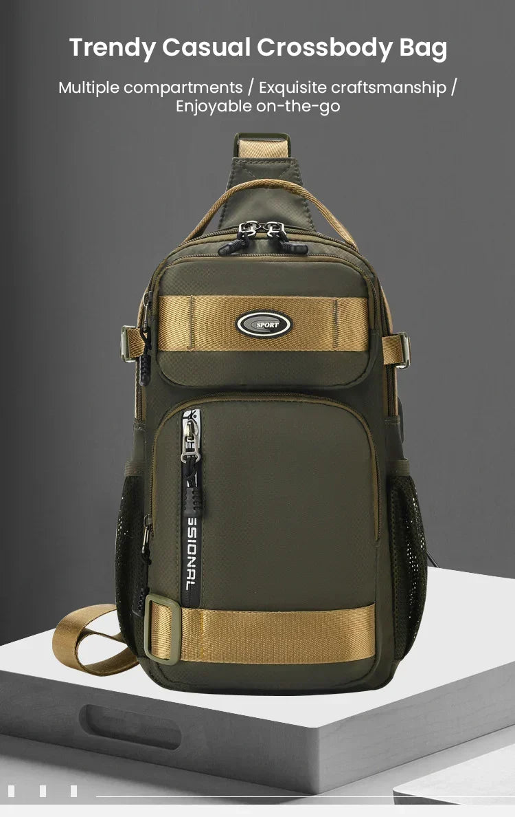 UrbanStride – Verstellbare, legere Reise-Brusttasche