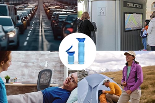 TravelRelief – Kompaktes, auslaufsicheres mobiles Urinal