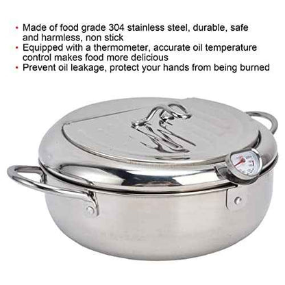 CookForge – Sistema de sartén y rejilla de control de aceite de acero inoxidable de primera calidad