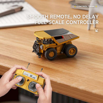 TitanSite – Interaktives Set aus RC-Bagger, Muldenkipper & Gabelstapler