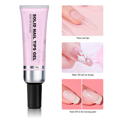 TitanHold – Kit de adhesivo UV sólido para uñas