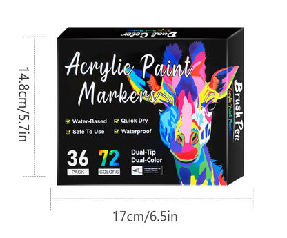 ColorCraft – Dual-Tip-Acrylmarker für Präzisionskunst