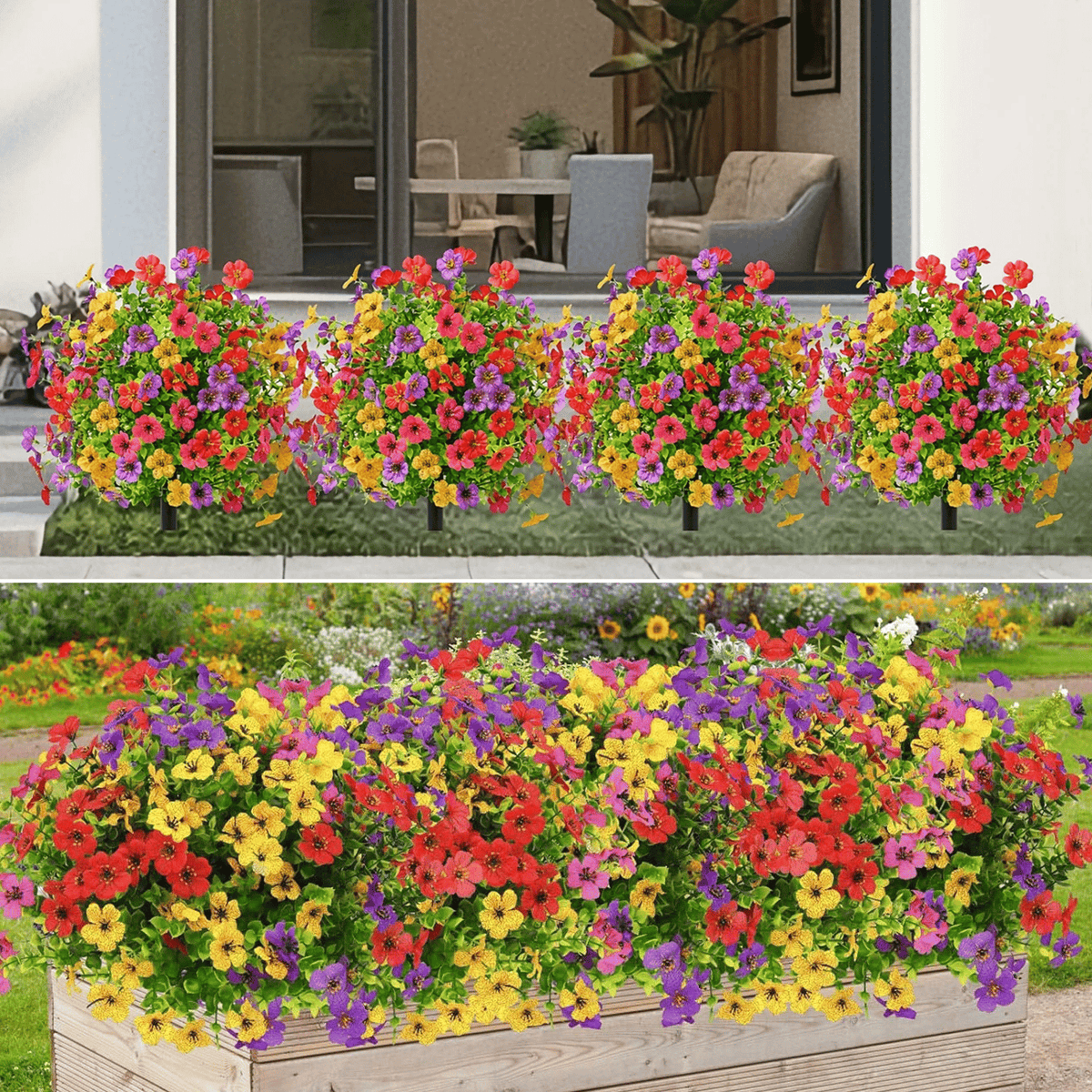VividPetals – Allwetter-Blumenset