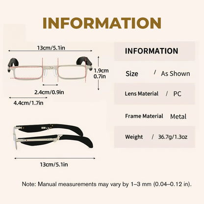 PocketVision – Mini Gafas de Lectura Plegables