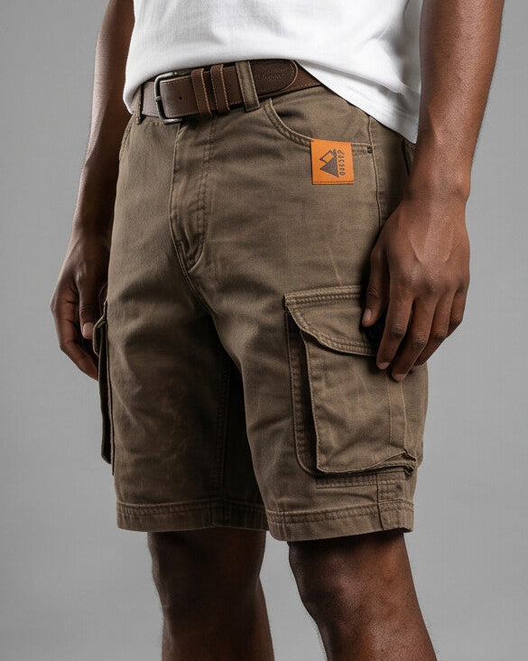 Trailmark — Pantalones cortos cargo de sarga reforzada