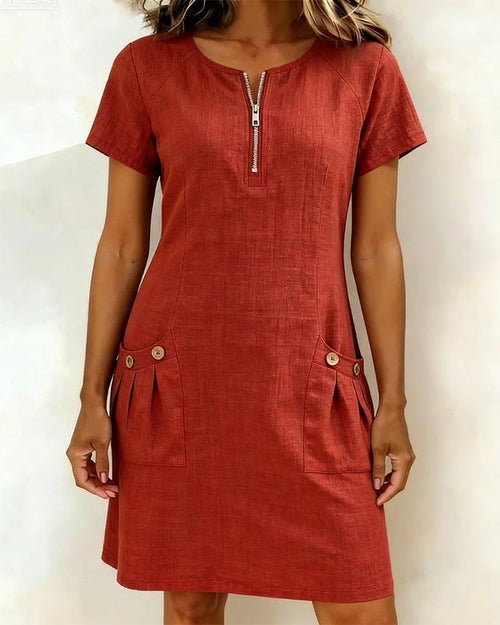 UrbanBreeze Zip – Alltags-Kleid aus der Cotton-Line