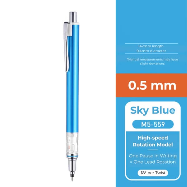 WritePro – Portaminas mecánico Advance M5-559, 0,3 mm – 0,7 mm
