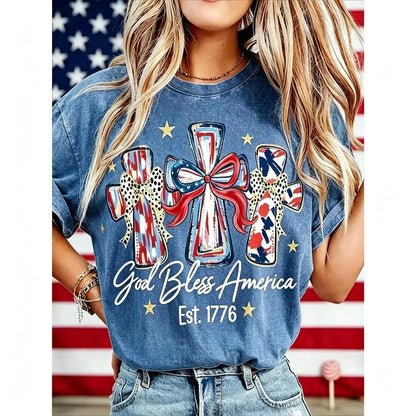 GodBless – Camiseta vintage de mujer del 250.º aniversario