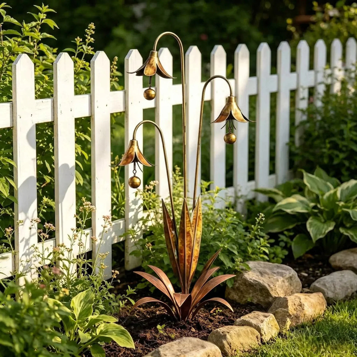 WhisperLily – Estaca con campana de jardín