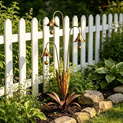 WhisperLily – Estaca con campana de jardín