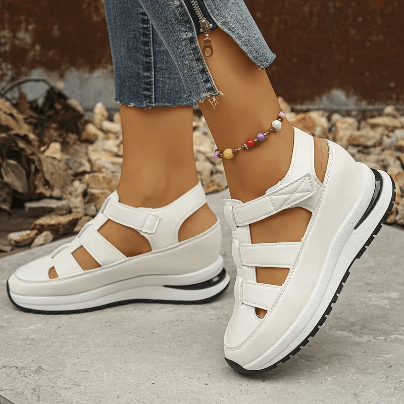 StrapLift — Zapatilla con plataforma y cierre de velcro