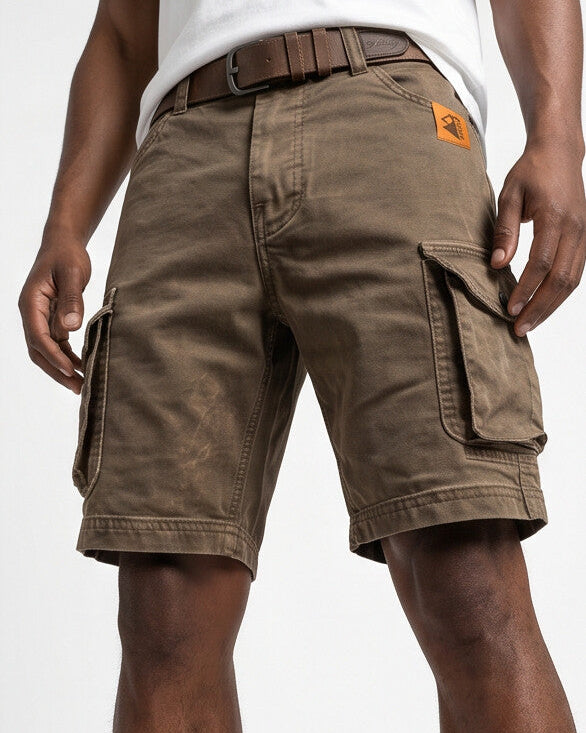 Trailmark — Pantalones cortos cargo de sarga reforzada