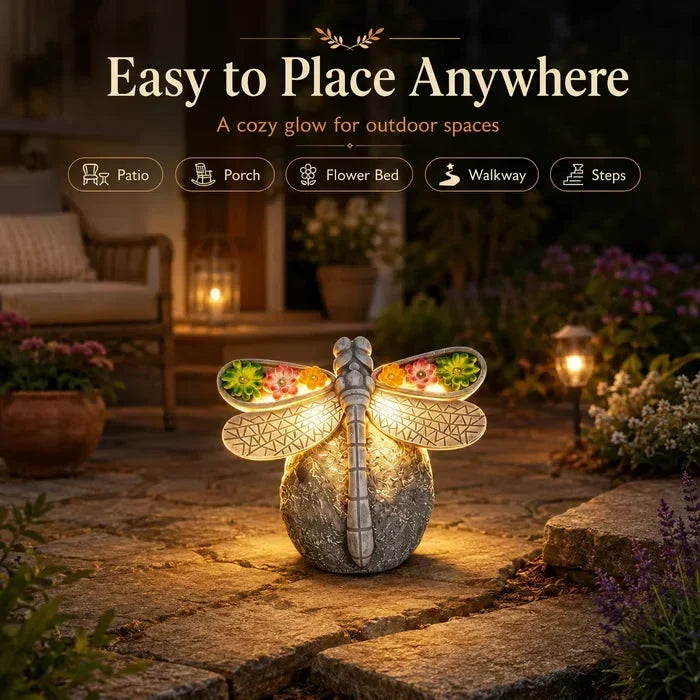 GlowWing – Luz solar para jardín con forma de libélula