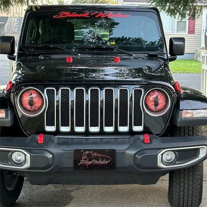 DriveCore – Calcomanías para faros delanteros Monster Eye