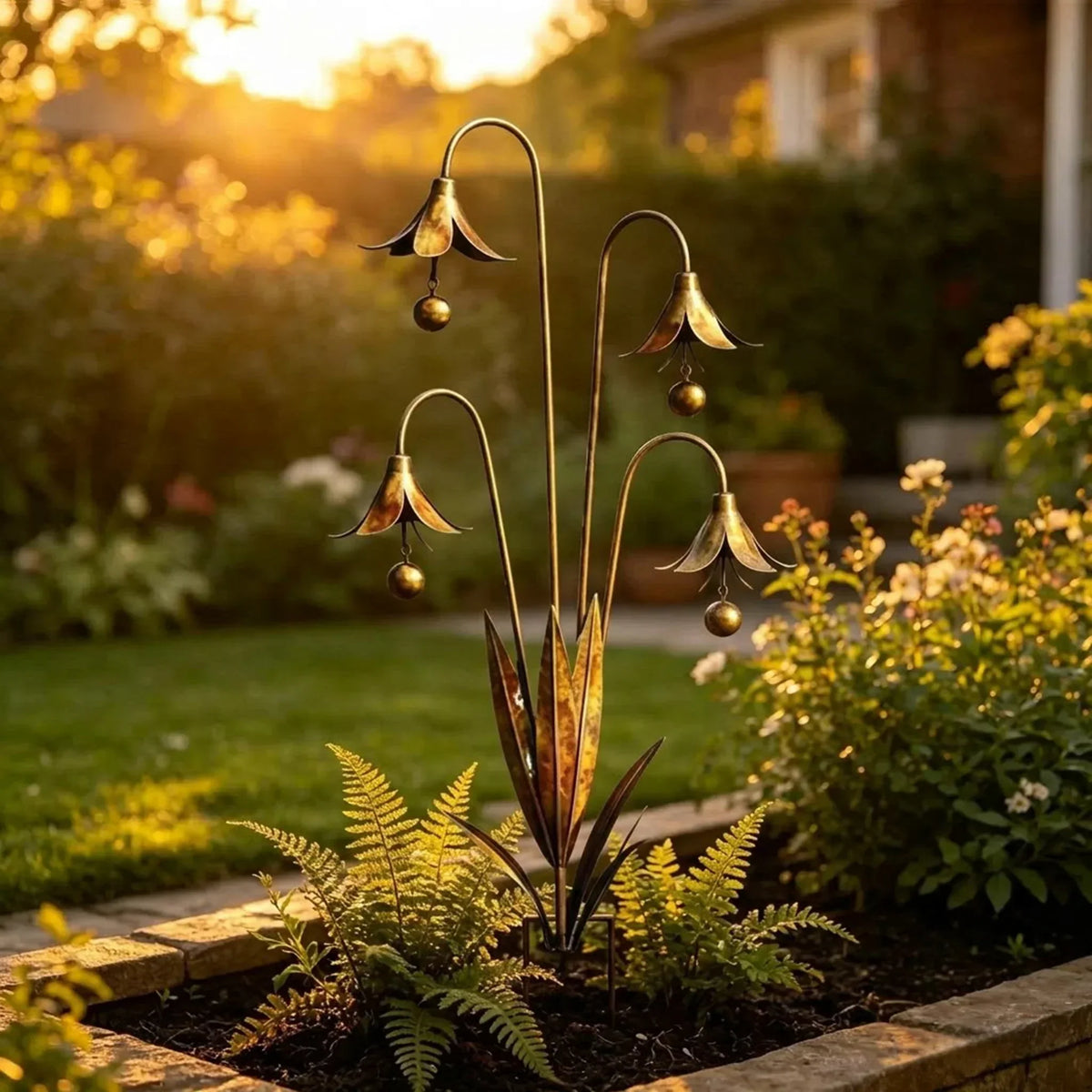 WhisperLily – Estaca con campana de jardín